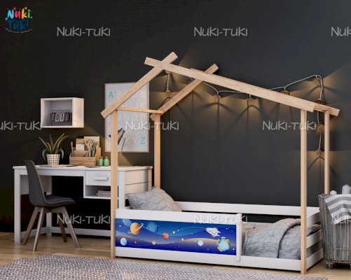 Детская кроватка-домик Home 2 с УФ вставкой